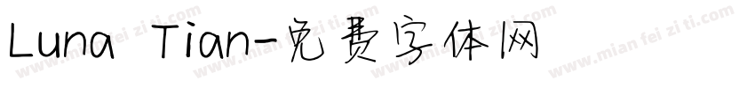 Luna Tian字体转换